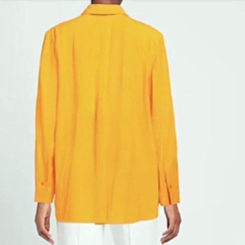 Jacquemus Passio crepe Orange button up shirt size 6 - Picture 2 of 11
